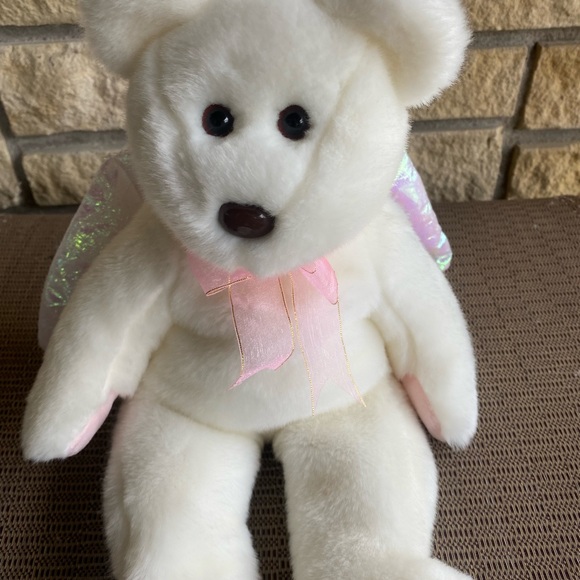 Vintage in perfect condition Collectible TY Beanie Angel Bear, rare - Picture 4 of 8